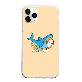 Чехол для iPhone 11 Pro матовый с принтом Пес-акула в Петрозаводске, Силикон |  | акула | пёс | песик | рисунок