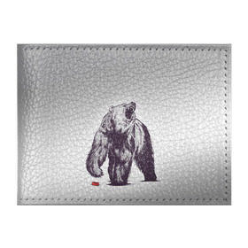 Обложка для студенческого билета с принтом Медведь наступил на лего в Петрозаводске, натуральная кожа | Размер: 11*8 см; Печать на всей внешней стороне | Тематика изображения на принте: зверь | косолапый | лего | медведь | мишка | рев