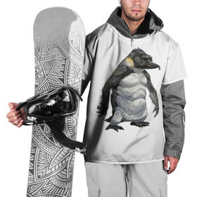 Накидка на куртку 3D с принтом Пингвинопитек в Петрозаводске, 100% полиэстер |  | Тематика изображения на принте: лженаука | пингвин