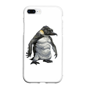 Чехол для iPhone 7Plus/8 Plus матовый с принтом Пингвинопитек в Петрозаводске, Силикон | Область печати: задняя сторона чехла, без боковых панелей | лженаука | пингвин