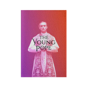 Обложка для паспорта матовая кожа с принтом The Young Pope в Петрозаводске, натуральная матовая кожа | размер 19,3 х 13,7 см; прозрачные пластиковые крепления | young pope | джуд | лоу | молодой папа