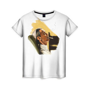 Женская футболка 3D с принтом The Young Pope в Петрозаводске, 100% полиэфир ( синтетическое хлопкоподобное полотно) | прямой крой, круглый вырез горловины, длина до линии бедер | young pope | джуд | лоу | молодой папа