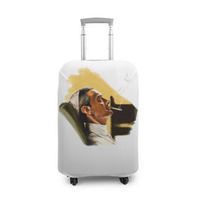 Чехол для чемодана 3D с принтом The Young Pope в Петрозаводске, 86% полиэфир, 14% спандекс | двустороннее нанесение принта, прорези для ручек и колес | young pope | джуд | лоу | молодой папа