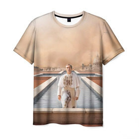Мужская футболка 3D с принтом Италия в Петрозаводске, 100% полиэфир | прямой крой, круглый вырез горловины, длина до линии бедер | Тематика изображения на принте: young pope | джуд | лоу | молодой папа
