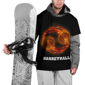 Накидка на куртку 3D с принтом basketball fire в Петрозаводске, 100% полиэстер |  | Тематика изображения на принте: fire | flames | light | sport | баскетбол | игра | кольцо | мяч | небо | огонь | сетка | спорт | спортивные соревнования | стиль