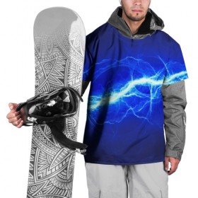Накидка на куртку 3D с принтом electricity в Петрозаводске, 100% полиэстер |  | Тематика изображения на принте: молния | разряд | электричество
