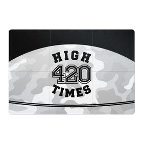 Магнитный плакат 3Х2 с принтом High Times 420 Camo в Петрозаводске, Полимерный материал с магнитным слоем | 6 деталей размером 9*9 см | camouflage | камо | камуфляж