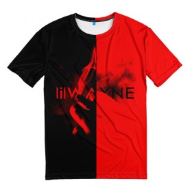 Мужская футболка 3D с принтом Lil Wayne 4 в Петрозаводске, 100% полиэфир | прямой крой, круглый вырез горловины, длина до линии бедер | 