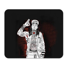 Коврик прямоугольный с принтом Lil Wayne 3 в Петрозаводске, натуральный каучук | размер 230 х 185 мм; запечатка лицевой стороны | lil wayne | rap | лил уэйн | рэп | хип хоп