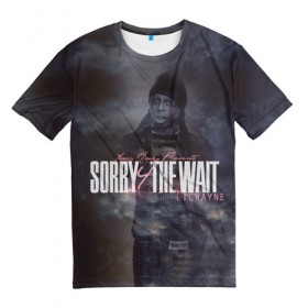 Мужская футболка 3D с принтом Lil Wayne 6 в Петрозаводске, 100% полиэфир | прямой крой, круглый вырез горловины, длина до линии бедер | Тематика изображения на принте: 