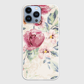 Чехол для iPhone 13 Pro Max с принтом Vintage Flovers в Петрозаводске,  |  | Тематика изображения на принте: beautiful | color | cute | flowers | nature | pattern | pink | purple | red | summer | vintage | yellow | жёлтое | красивое | красное | красота | милое | оранжевое | природа | цвет | цветы | яркое