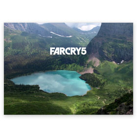 Поздравительная открытка с принтом Far Cry 5 в Петрозаводске, 100% бумага | плотность бумаги 280 г/м2, матовая, на обратной стороне линовка и место для марки
 | far cry | far cry 5 | фар край