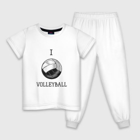 Детская пижама хлопок с принтом My volleyball в Петрозаводске, 100% хлопок |  брюки и футболка прямого кроя, без карманов, на брюках мягкая резинка на поясе и по низу штанин
 | Тематика изображения на принте: ball | beach | game | gamer | i | love | player | volleybal | волейбол | волейболист | игра | игрок | пляжник | спорт | спортсмен