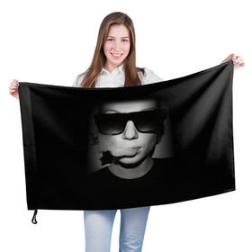 Флаг 3D с принтом Vape Girl в Петрозаводске, 100% полиэстер | плотность ткани — 95 г/м2, размер — 67 х 109 см. Принт наносится с одной стороны | bud | buds | girl | smoke | vape | weed | вейп | вейпер | девочка | дым