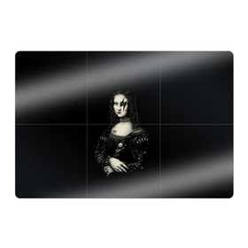 Магнитный плакат 3Х2 с принтом Мона Лиза Kiss в Петрозаводске, Полимерный материал с магнитным слоем | 6 деталей размером 9*9 см | Тематика изображения на принте: джин симмонс | картина | пол стэнли | эйс фрейли