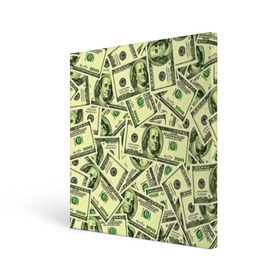 Холст квадратный с принтом Benjamin Franklin в Петрозаводске, 100% ПВХ |  | 3d | benjamin franklin | америка | богатство | валюта | денежные купюры | деньги | доллар | зеленые | сша | текстуры