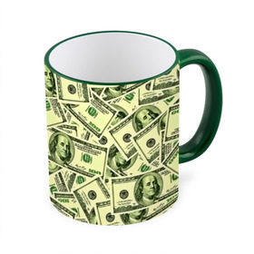 Кружка 3D с принтом Benjamin Franklin в Петрозаводске, керамика | ёмкость 330 мл | 3d | benjamin franklin | америка | богатство | валюта | денежные купюры | деньги | доллар | зеленые | сша | текстуры