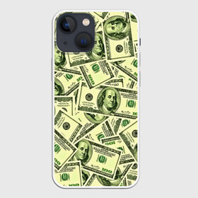 Чехол для iPhone 13 mini с принтом Benjamin Franklin в Петрозаводске,  |  | 3d | benjamin franklin | америка | богатство | валюта | денежные купюры | деньги | доллар | зеленые | сша | текстуры