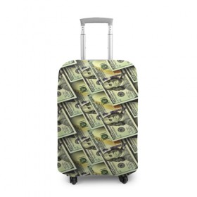 Чехол для чемодана 3D с принтом Деньги в Петрозаводске, 86% полиэфир, 14% спандекс | двустороннее нанесение принта, прорези для ручек и колес | 3d | benjamin franklin | америка | богатство | валюта | денежные купюры | деньги | доллар | зеленые | сша | текстуры