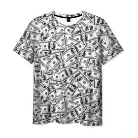 Мужская футболка 3D с принтом Benjamin Franklin $ в Петрозаводске, 100% полиэфир | прямой крой, круглый вырез горловины, длина до линии бедер | 3d | benjamin franklin | америка | богатство | валюта | денежные купюры | деньги | доллар | зеленые | сша | текстуры