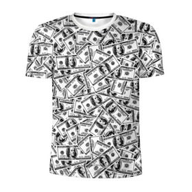 Мужская футболка 3D спортивная с принтом Benjamin Franklin $ в Петрозаводске, 100% полиэстер с улучшенными характеристиками | приталенный силуэт, круглая горловина, широкие плечи, сужается к линии бедра | 3d | benjamin franklin | америка | богатство | валюта | денежные купюры | деньги | доллар | зеленые | сша | текстуры