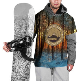 Накидка на куртку 3D с принтом Mountain Ski Patrol в Петрозаводске, 100% полиэстер |  | Тематика изображения на принте: 3d | landscape | mountains | nature | горы | заснеженный | зима | отдых | отражения | пейзаж | природа | склоны | снег