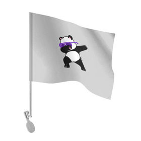 Флаг для автомобиля с принтом Panda в Петрозаводске, 100% полиэстер | Размер: 30*21 см | panda dab | животные | панда