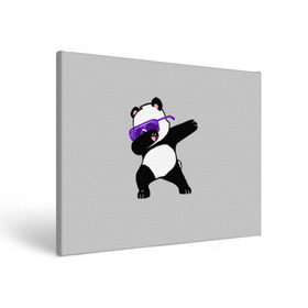 Холст прямоугольный с принтом Panda в Петрозаводске, 100% ПВХ |  | panda dab | животные | панда