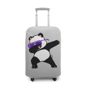 Чехол для чемодана 3D с принтом Panda в Петрозаводске, 86% полиэфир, 14% спандекс | двустороннее нанесение принта, прорези для ручек и колес | panda dab | животные | панда