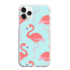 Чехол для iPhone 11 Pro Max матовый с принтом Flamingos pattern в Петрозаводске, Силикон |  | Тематика изображения на принте: animals | beautiful | bird | birds | birdy | blue | color | flamingo | nature | wild | белое | голубое | животные | красивое | красота | милое | природа | птица | птицы | птичка | птички | синее | фламинго | цвет | яркое