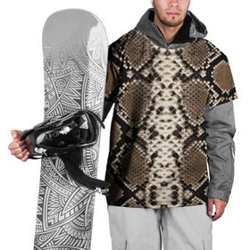 Накидка на куртку 3D с принтом Питон в Петрозаводске, 100% полиэстер |  | Тематика изображения на принте: аллигатор | варан | игуана | кайман | кожа | крокодил | питон | ящерица