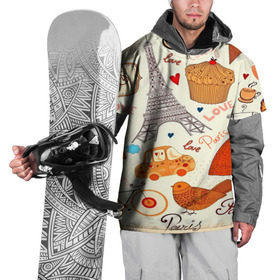 Накидка на куртку 3D с принтом Paris pattern в Петрозаводске, 100% полиэстер |  | Тематика изображения на принте: 3d | love | арт | еда | любовь | надписи | париж | паттерн | птицы | сердечки | текстура