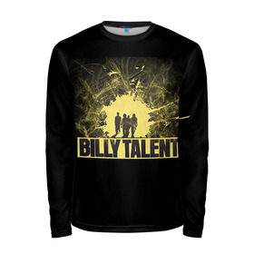 Мужской лонгслив 3D с принтом BILLY TALENT 8 в Петрозаводске, 100% полиэстер | длинные рукава, круглый вырез горловины, полуприлегающий силуэт | 