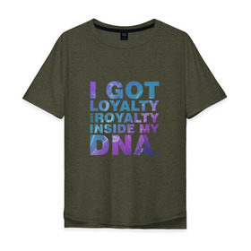 Мужская футболка хлопок Oversize с принтом DNA. Кендрик Ламар в Петрозаводске, 100% хлопок | свободный крой, круглый ворот, “спинка” длиннее передней части | damn | hip hop | kendrick lamar | rap | рэп