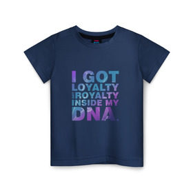 Детская футболка хлопок с принтом  DNA.  Кендрик Ламар в Петрозаводске, 100% хлопок | круглый вырез горловины, полуприлегающий силуэт, длина до линии бедер | damn | hip hop | kendrick lamar | rap | рэп