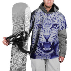Накидка на куртку 3D с принтом Леопард в Петрозаводске, 100% полиэстер |  | арт | гепард | дикая кошка | зверь | искусство | кошка | леопард | хищник