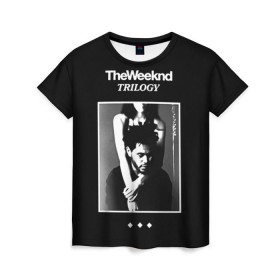 Женская футболка 3D с принтом The Weeknd в Петрозаводске, 100% полиэфир ( синтетическое хлопкоподобное полотно) | прямой крой, круглый вырез горловины, длина до линии бедер | the weeknd | викенд | тесфайе | уикенд