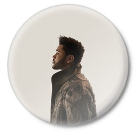 Значок с принтом The Weeknd в Петрозаводске,  металл | круглая форма, металлическая застежка в виде булавки | the weeknd | викенд | тесфайе | уикенд
