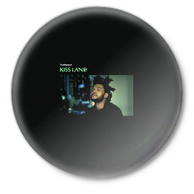 Значок с принтом The Weeknd в Петрозаводске,  металл | круглая форма, металлическая застежка в виде булавки | Тематика изображения на принте: the weeknd | викенд | тесфайе | уикенд