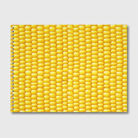 Альбом для рисования с принтом Сладкая вареная кукуруза в Петрозаводске, 100% бумага
 | матовая бумага, плотность 200 мг. | Тематика изображения на принте: еда | кукуруза