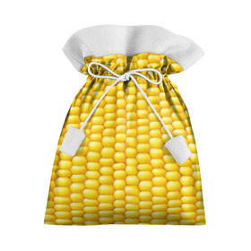 Подарочный 3D мешок с принтом Сладкая вареная кукуруза в Петрозаводске, 100% полиэстер | Размер: 29*39 см | Тематика изображения на принте: еда | кукуруза