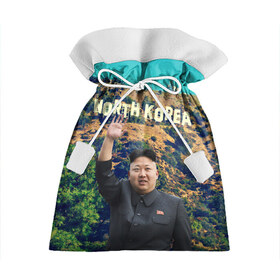 Подарочный 3D мешок с принтом NORTH KOREA в Петрозаводске, 100% полиэстер | Размер: 29*39 см | hollywood | kim jong un | north korea | ким чен ын | северная корея