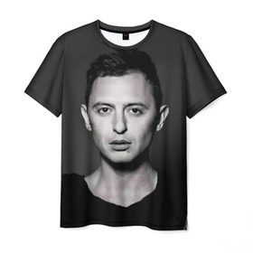 Мужская футболка 3D с принтом Звери в Петрозаводске, 100% полиэфир | прямой крой, круглый вырез горловины, длина до линии бедер | звери | поп рок | рома зверь | роман билык