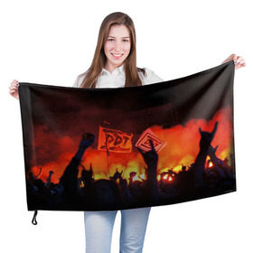 Флаг 3D с принтом ДДТ в Петрозаводске, 100% полиэстер | плотность ткани — 95 г/м2, размер — 67 х 109 см. Принт наносится с одной стороны | ddt | ддт | русский рок | шевчук