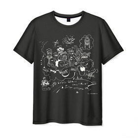 Мужская футболка 3D с принтом ДДТ в Петрозаводске, 100% полиэфир | прямой крой, круглый вырез горловины, длина до линии бедер | Тематика изображения на принте: ddt | ддт | русский рок | шевчук