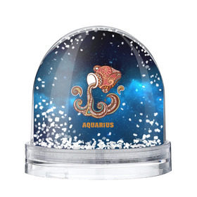 Снежный шар с принтом Водолей в Петрозаводске, Пластик | Изображение внутри шара печатается на глянцевой фотобумаге с двух сторон | звезды | космос | созвездие