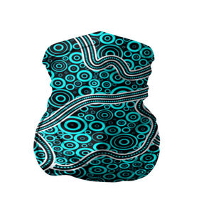 Бандана-труба 3D с принтом Aboriginal pattern в Петрозаводске, 100% полиэстер, ткань с особыми свойствами — Activecool | плотность 150‒180 г/м2; хорошо тянется, но сохраняет форму | Тематика изображения на принте: абстракции | арт | волны | узор | фигуры
