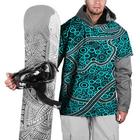 Накидка на куртку 3D с принтом Aboriginal pattern в Петрозаводске, 100% полиэстер |  | Тематика изображения на принте: абстракции | арт | волны | узор | фигуры