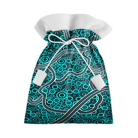 Подарочный 3D мешок с принтом Aboriginal pattern в Петрозаводске, 100% полиэстер | Размер: 29*39 см | абстракции | арт | волны | узор | фигуры