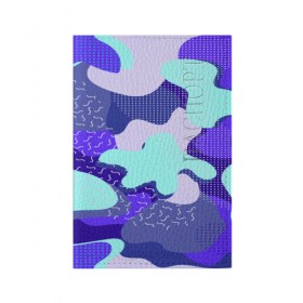 Обложка для паспорта матовая кожа с принтом Fashion geometry в Петрозаводске, натуральная матовая кожа | размер 19,3 х 13,7 см; прозрачные пластиковые крепления | 